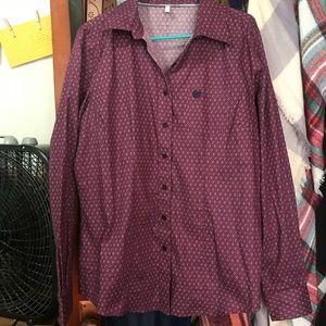 Cinch button down